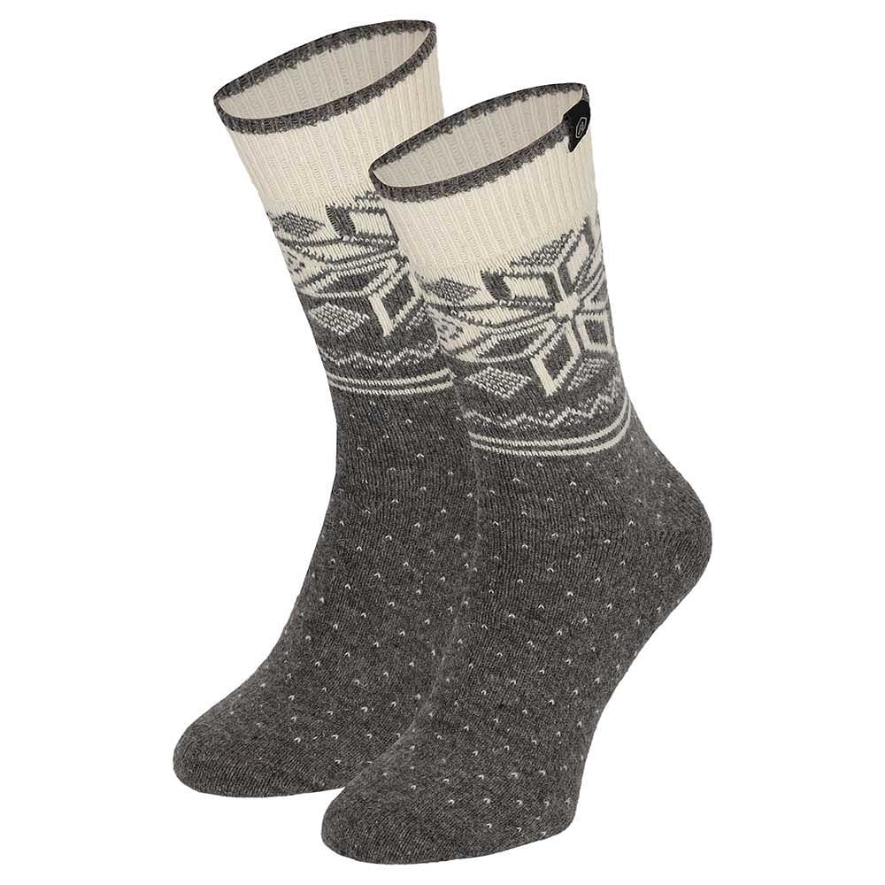 Wollene Herrensocken mit Norwegermuster