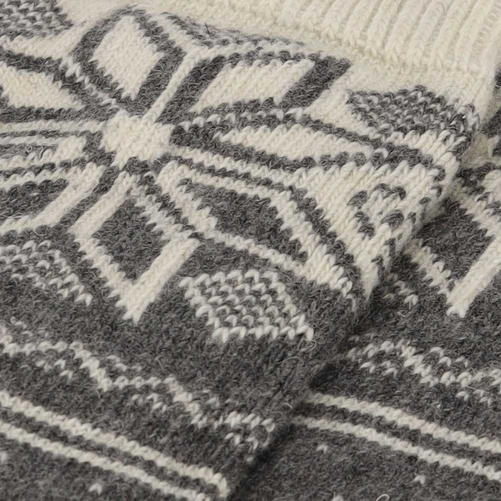 Wollene Herrensocken mit Norwegermuster – Bild 2
