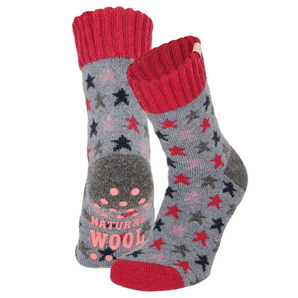 KIDS WOOL HOME SOCKS mit Anti-Rutsch