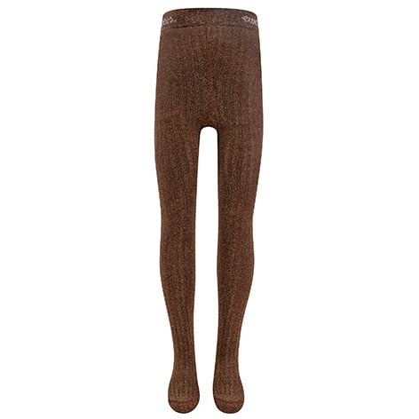 Kinderstrumpfhose aus Baumwolle mit Rippmuster und Lurex – Bild 2