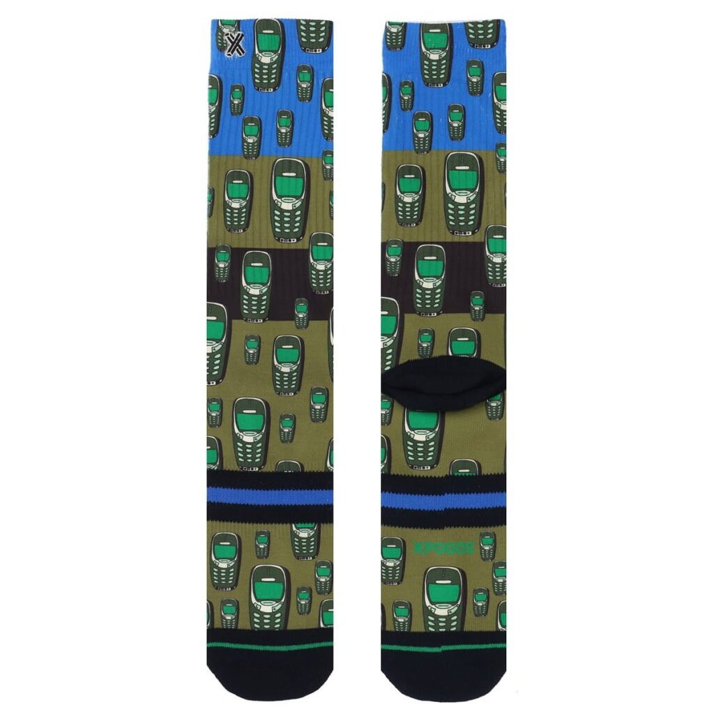 XPOOOS Socken mit Vintage Mobile-Print
