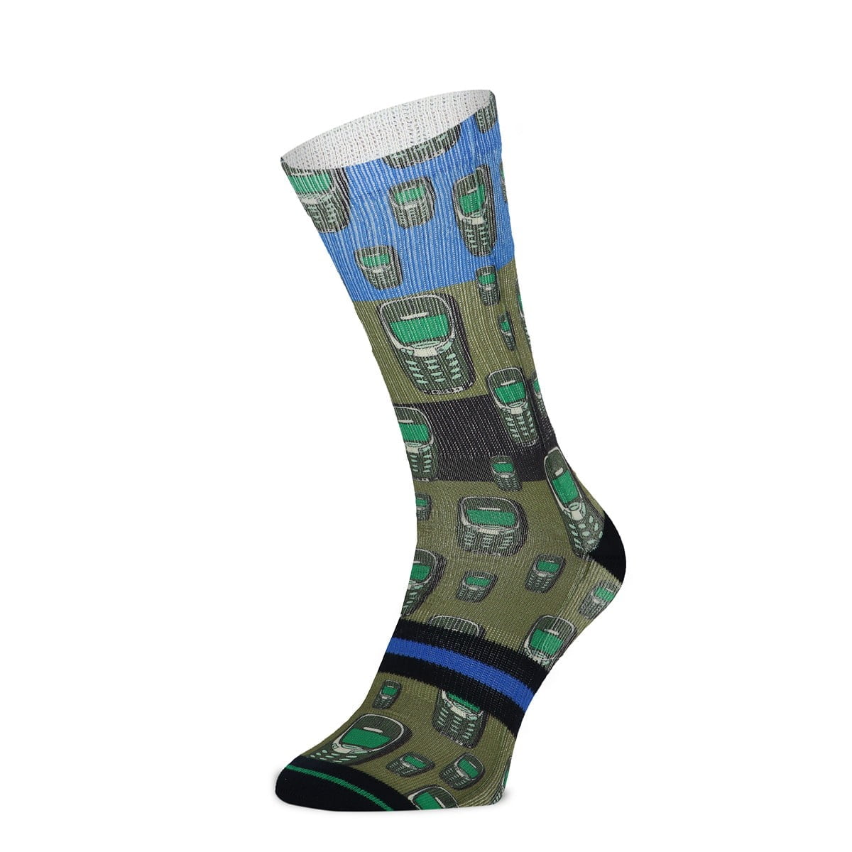 XPOOOS Socken mit Vintage Mobile-Print