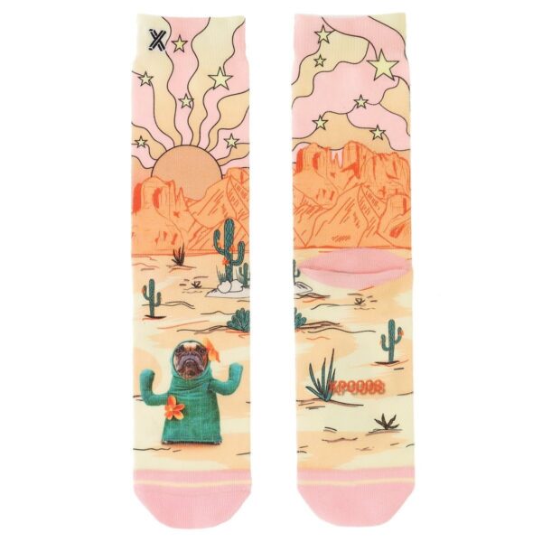 XPOOOS Socken mit Funky Desert-Print