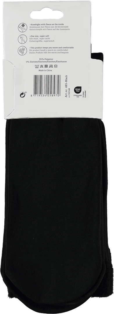 Kniestrümpfe mit Fleece-Innenseite – 2er-Pack