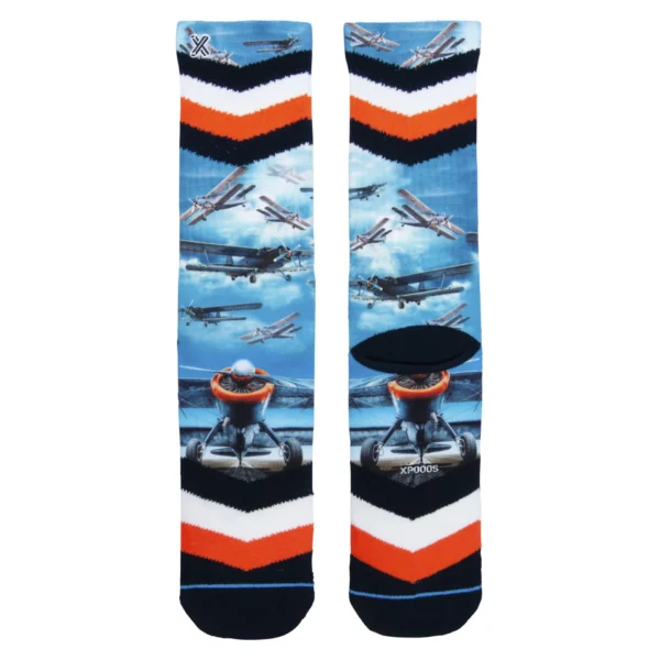 Socken mit Flugzeugdruck