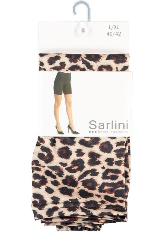 000152100003 LADIES LEGGINGS SHORT LEOPARD (CONFECTION) | sokken-online