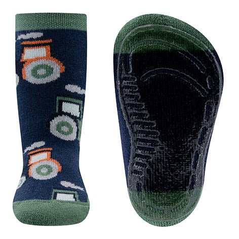 Antirutsch-Socken mit Traktor-Print