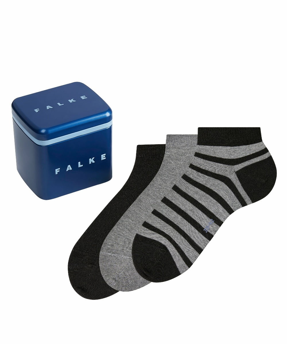 Herren-Happy-Box 3er-Pack Sneakersocken