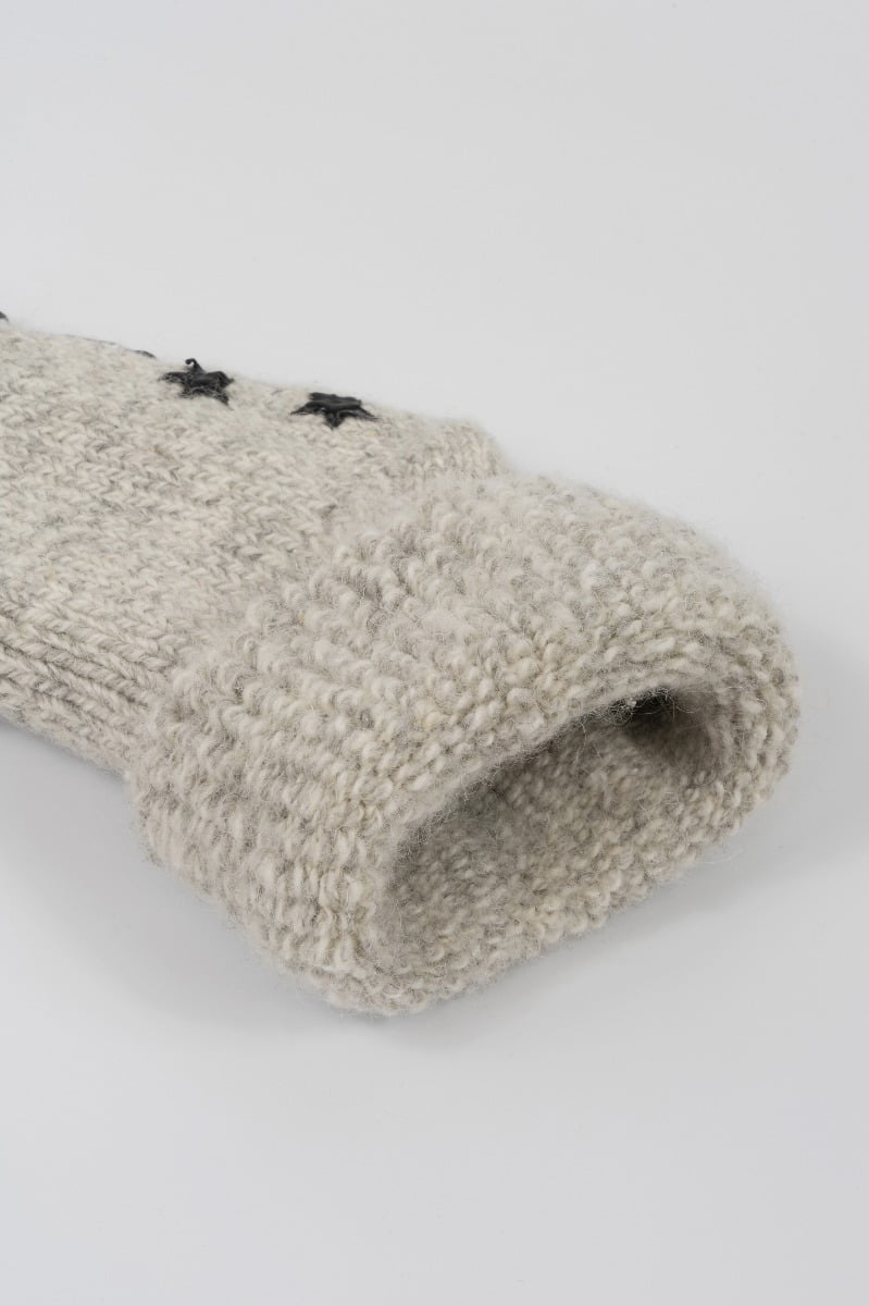 Wollbettsocken mit Antirutsch