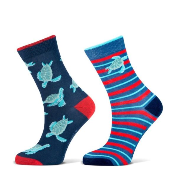 Kindersocken aus Baumwolle mit Schildkröten-Dessin