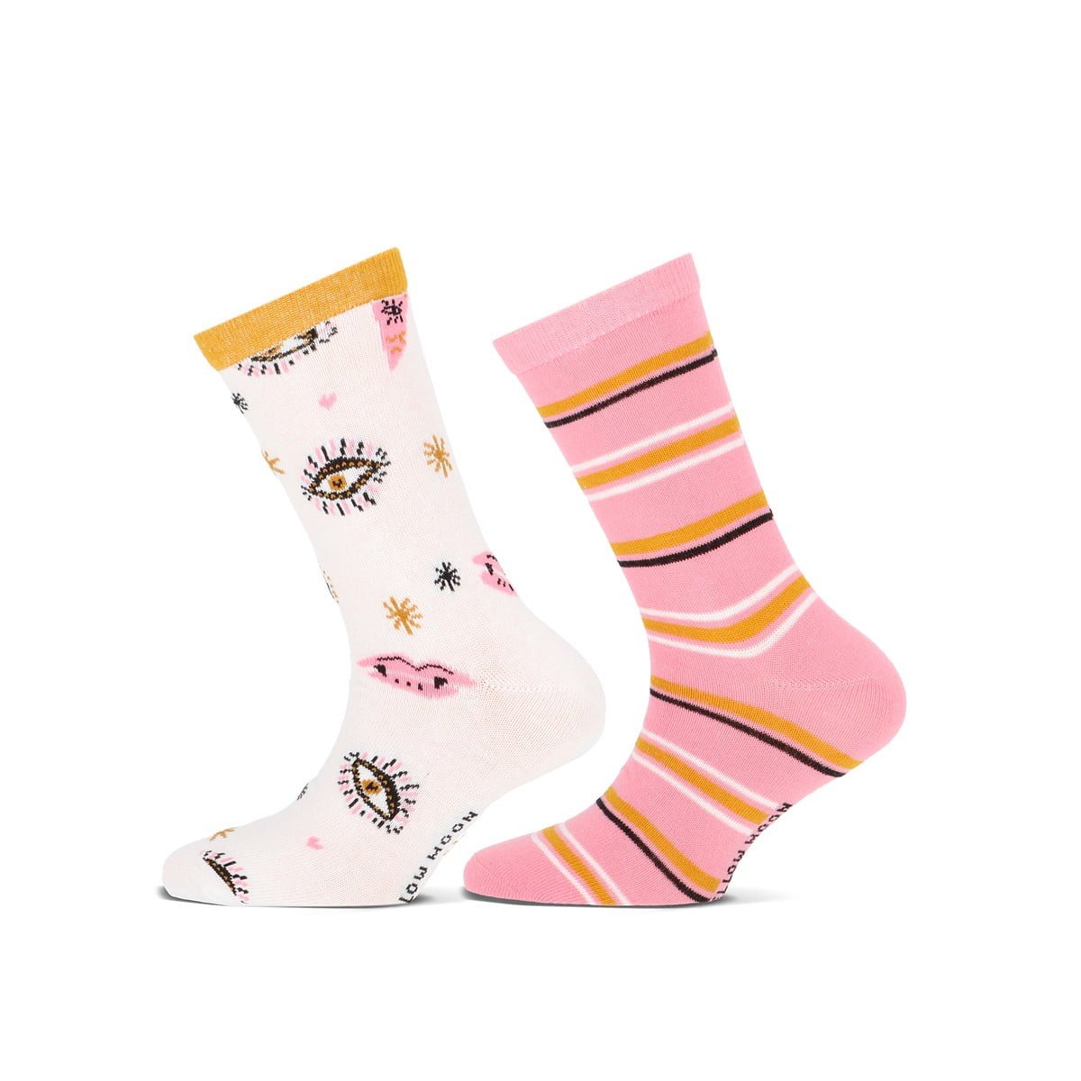 Kindersocken YM Stars Hearts – 2er-Pack