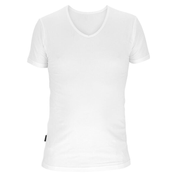 T-Shirt mit V-Ausschnitt Basset Bamboo