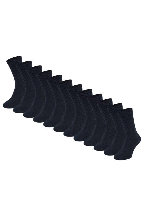 Casual Arbeitssocken aus Baumwolle – 12 Paar