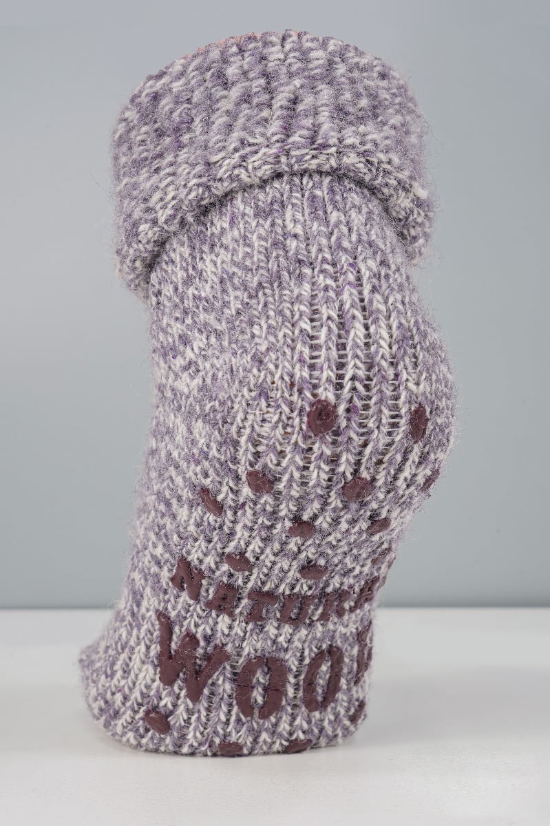 Wollene Damen-Haussocken mit Anti-Rutsch