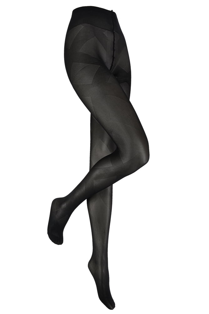 Fantasie-Strumpfhose mit Kreuzbandmuster