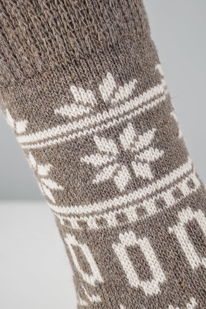 Boru | Dikke wollen sokken met Noors patroon | sokken-online.nl