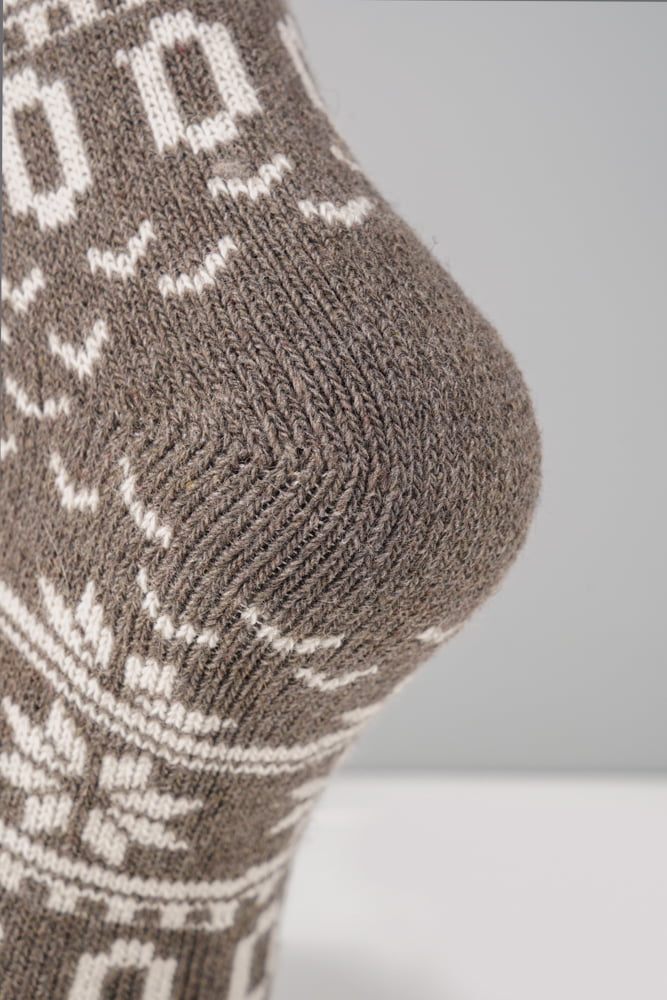 Boru | Dikke wollen sokken met Noors patroon | sokken-online.nl