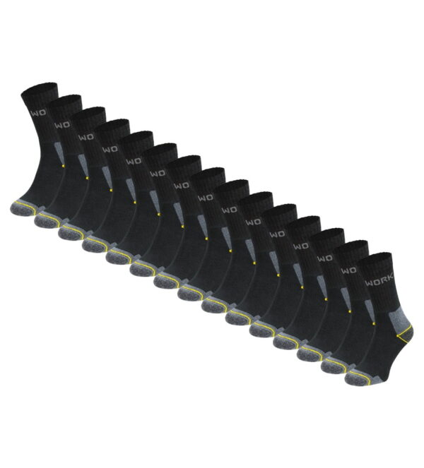 Baumwollene Arbeitssocken – 15 Paar