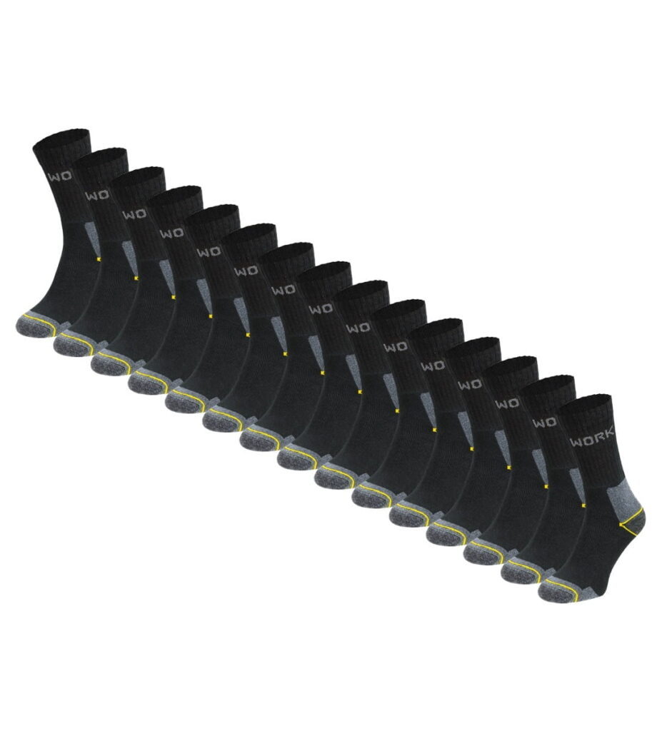 Baumwollene Arbeitssocken – 15 Paar