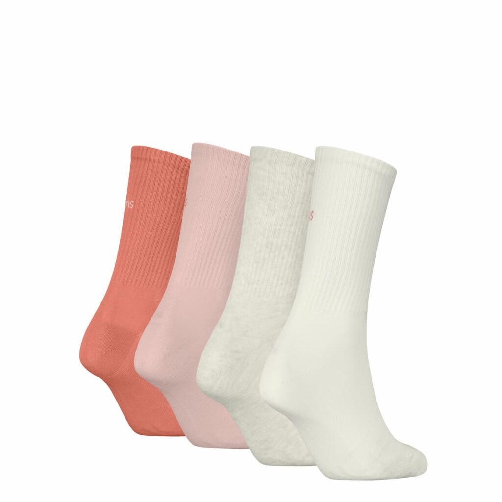 Calvin Klein Damen Socken Geschenkbox Logo 4-Pack – Bild 3