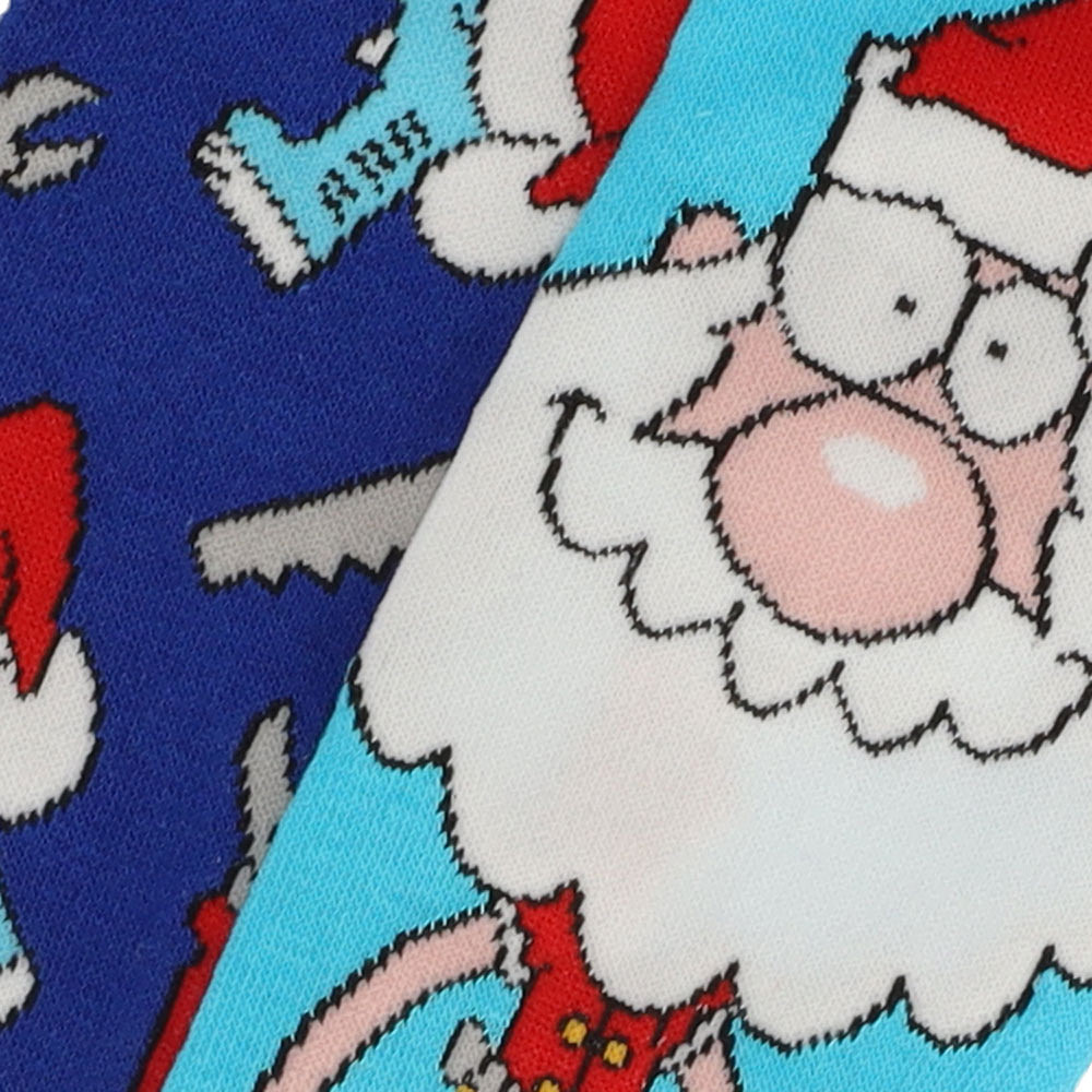 Apollo Herren Weihnachtssocken Ho Ho Ho 2-Pack – Bild 2