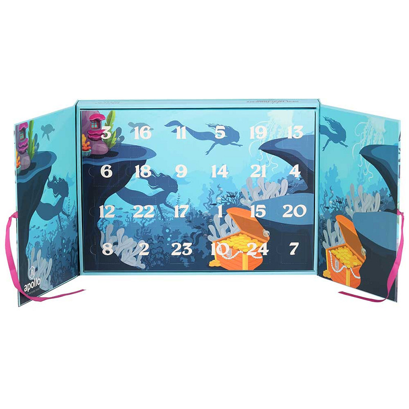 Apollo Weihnachts-Adventskalender für Mädchen Sea Life 12 Paar – Bild 2