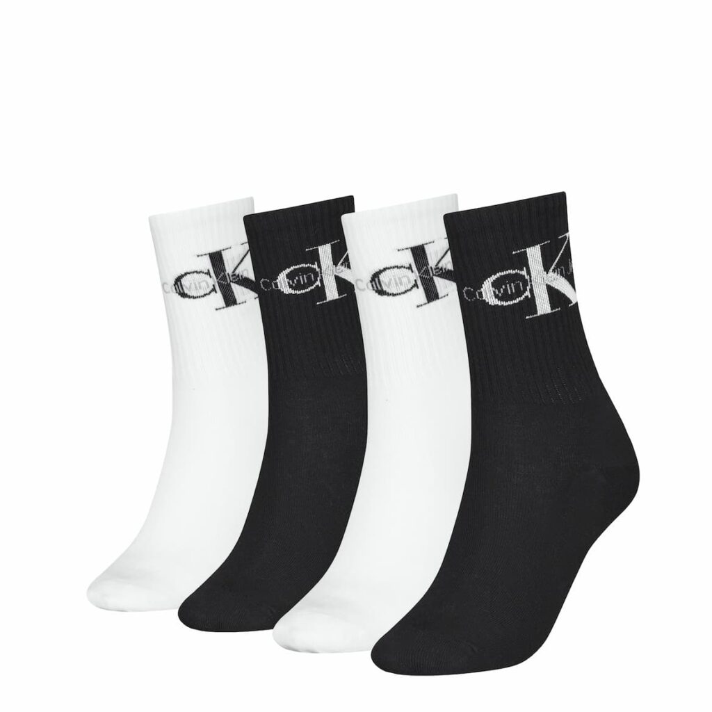 Calvin Klein Herren Socken Geschenkbox Logo 4-Pack – Bild 4