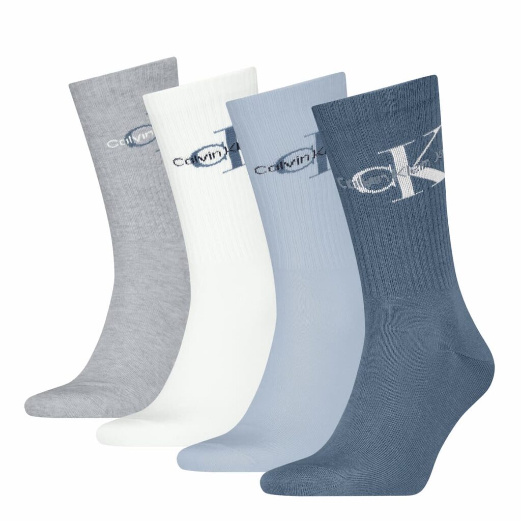 Calvin Klein Herren Socken Geschenkbox Logo 4-Pack – Bild 2