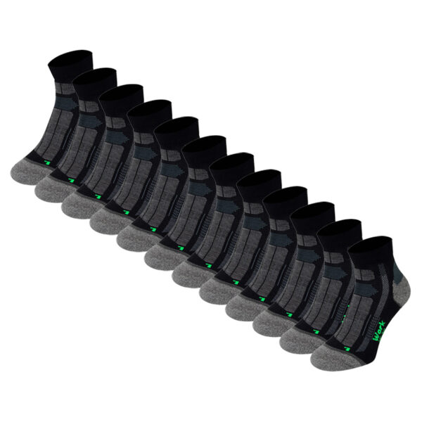Bambus-Arbeitssocken Quarter – 12 Paar