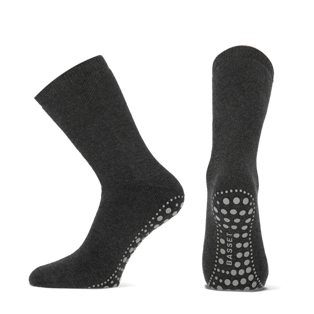 Sokken-Online-basset-katoenen-huissokken-met-antislip-8615-grey-1