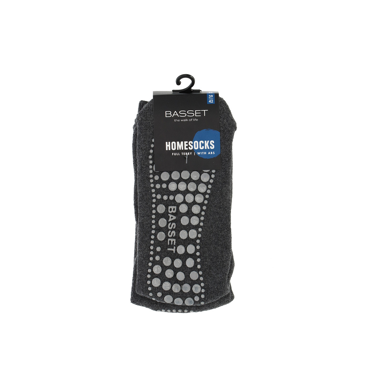 Baumwoll-Haussocken mit Antirutschsohle