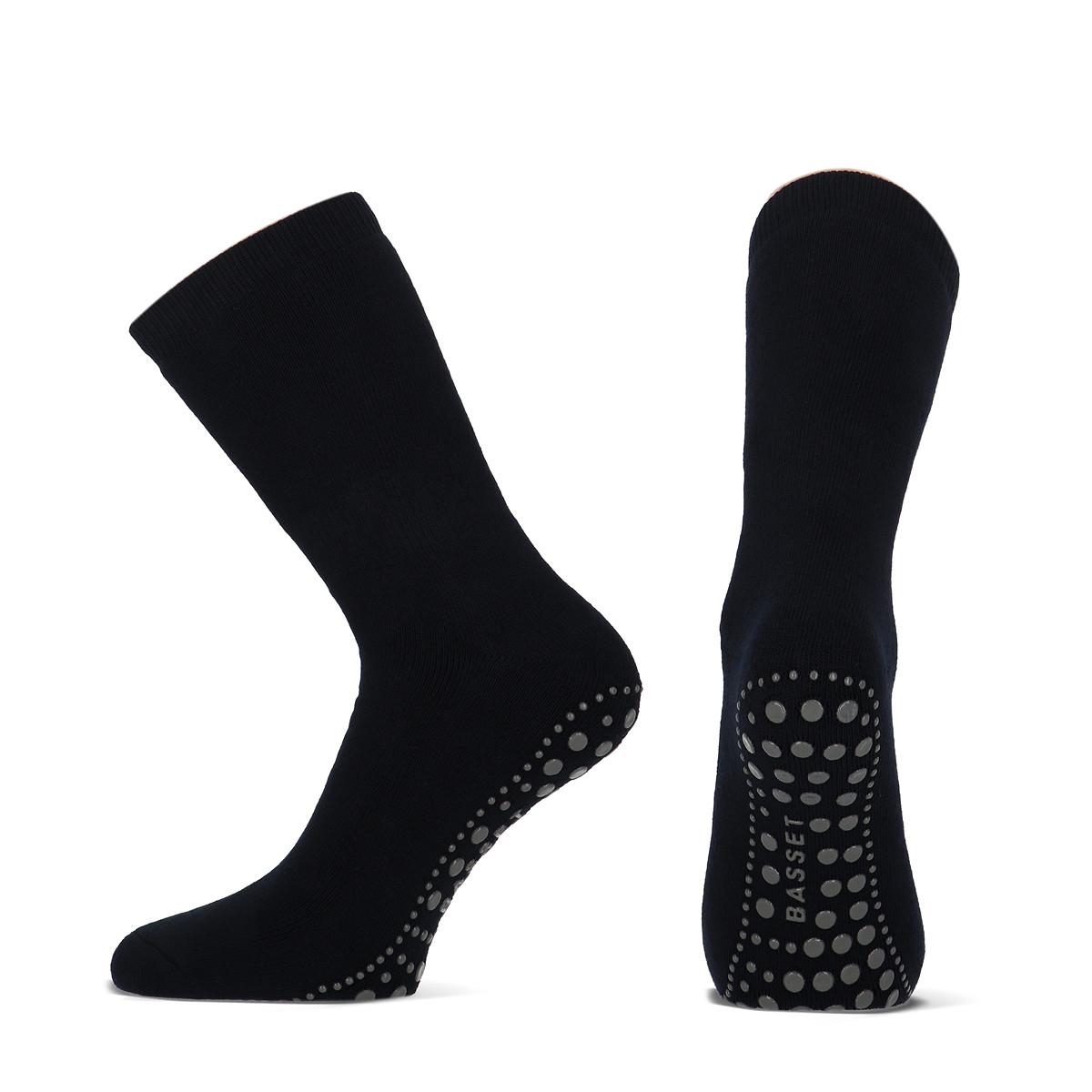 Sokken-Online-basset-katoenen-huissokken-met-antislip-8615-marine-1