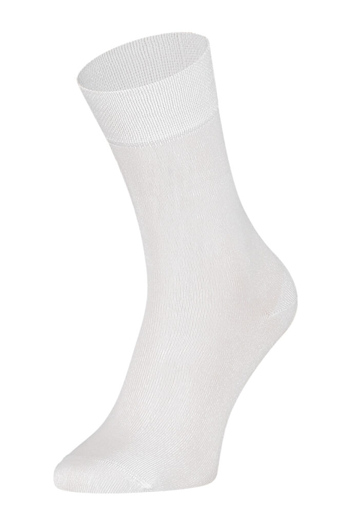 Sokken Online-eureka-bamboe-hoge-sokken-bc001-wit