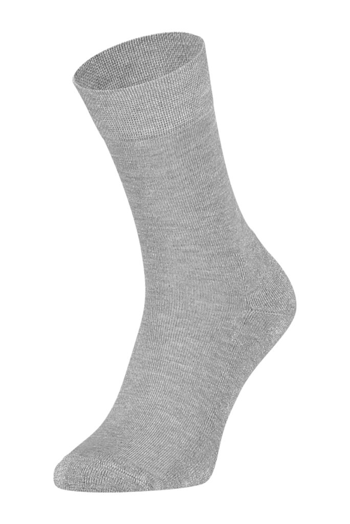 Sokken Online-eureka-bamboe-hoge-sokken-met-badstof-zool-bbsz001-grijs