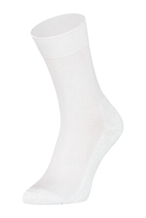 Sokken Online-eureka-bamboe-hoge-sokken-met-badstof-zool-bbsz001-wit