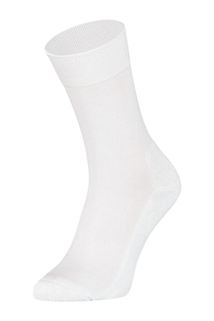 Sokken Online-eureka-bamboe-hoge-sokken-met-badstof-zool-bbsz001-wit