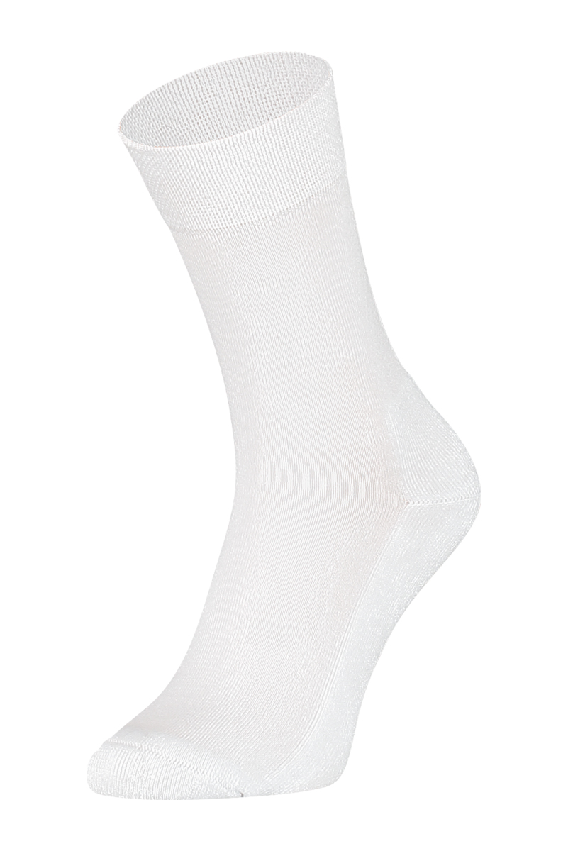 Sokken Online-eureka-bamboe-hoge-sokken-met-badstof-zool-bbsz001-wit
