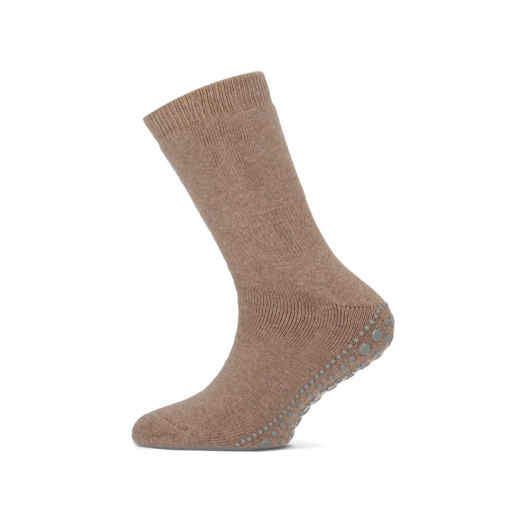 Baumwoll-Kindersocken mit Antirutschsohle – Bild 2