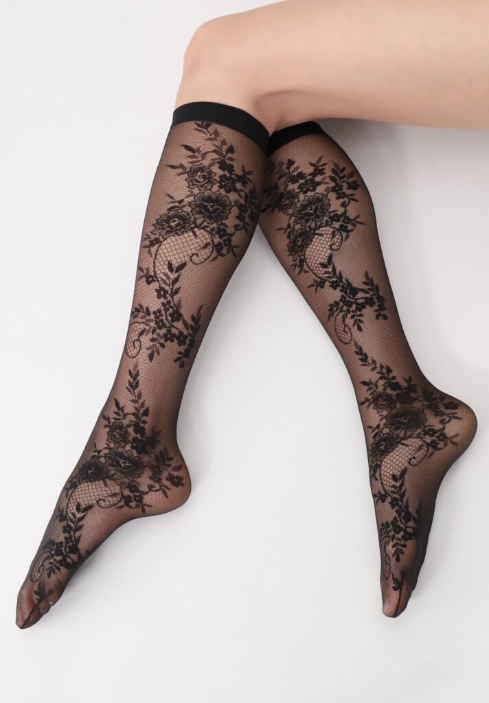 Sokken-online-lacelike-kniekous-30-denier-VOBC68148-zwart-1