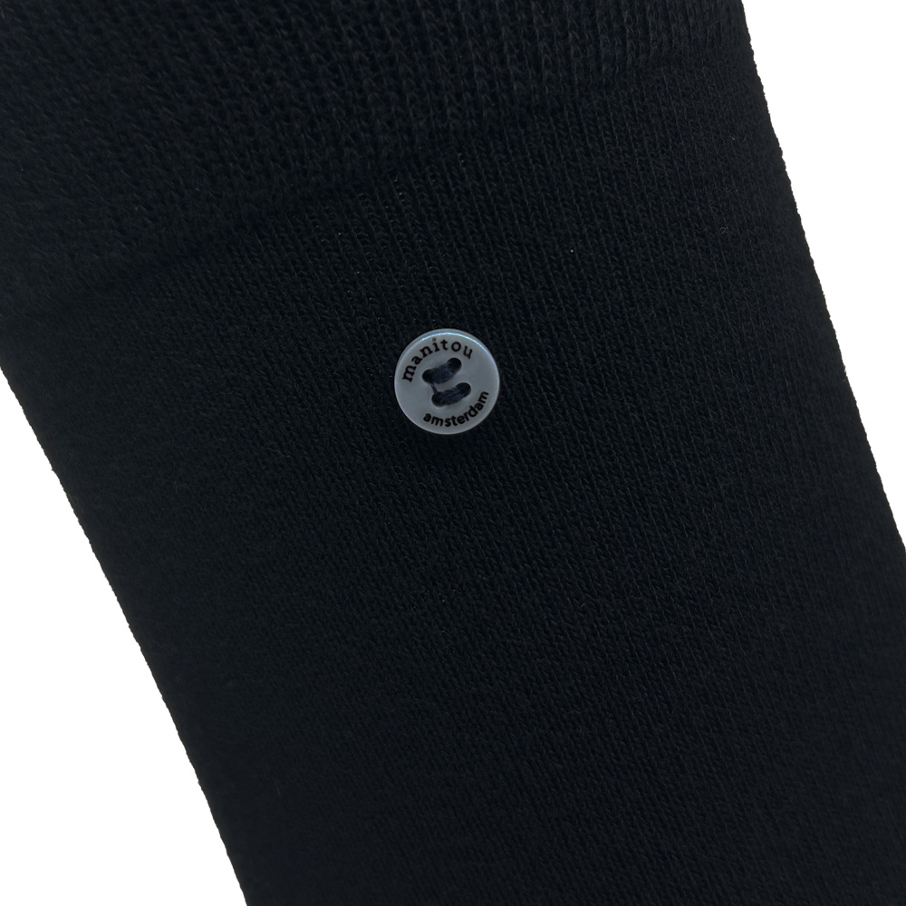 Unisex Baumwollsocken schwarz – Bild 2