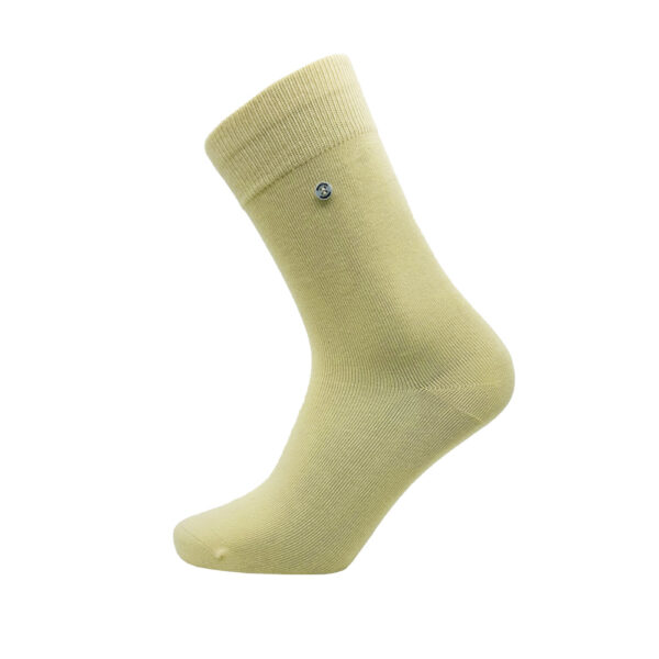 Unisex Baumwollsocken hellgelb