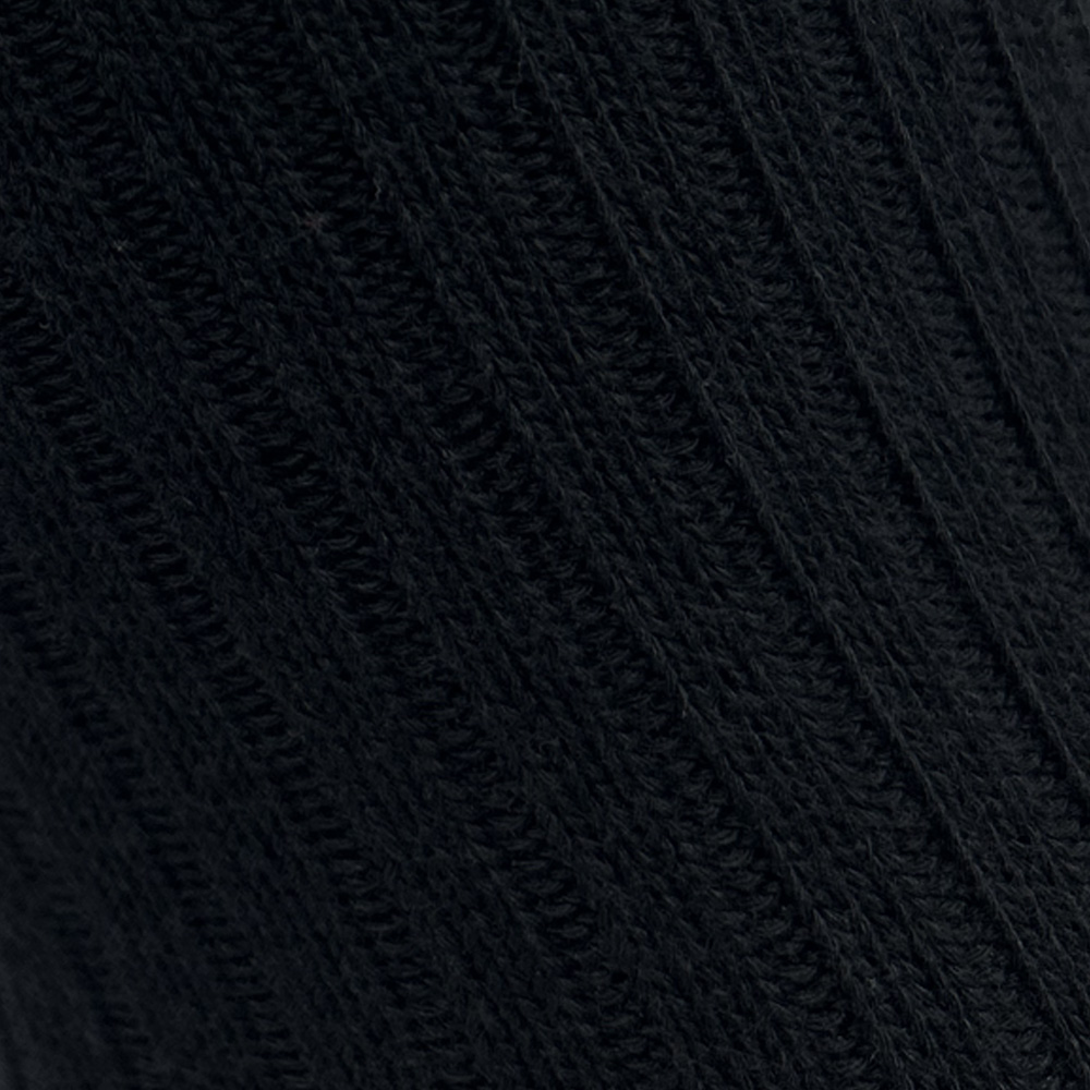 Unisex Ripp-Streifensocken schwarz – Bild 3