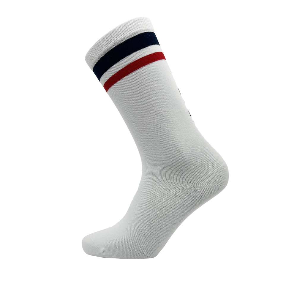 Unisex Socken mit Streifen-Set weiß – Bild 2