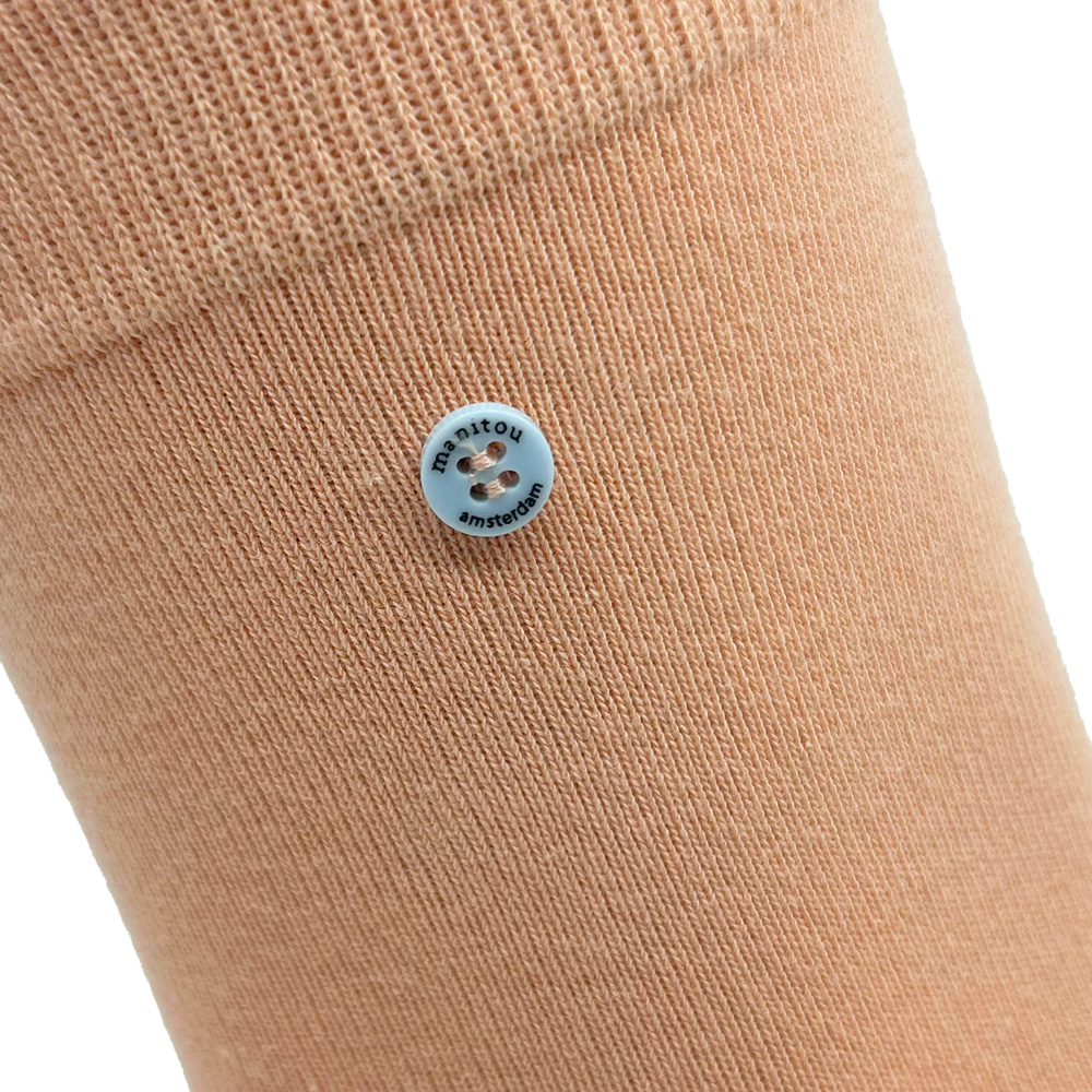 Unisex Baumwollsocken sandfarben – Bild 2