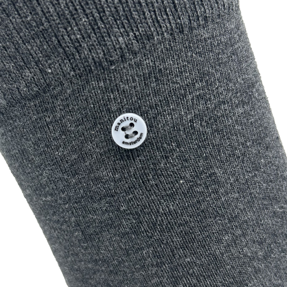 Unisex Baumwollsocken dunkelgrau – Bild 2