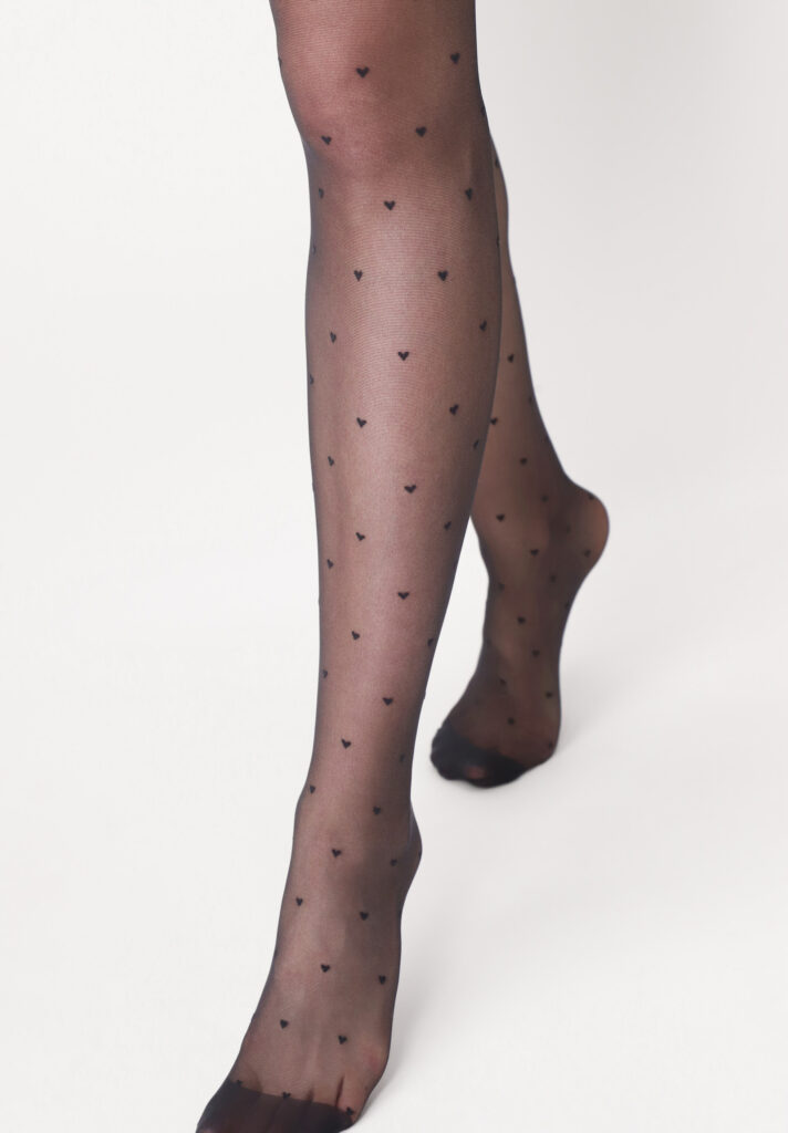 Sweetie Strumpfhose mit Herzen 20 Denier – Bild 2