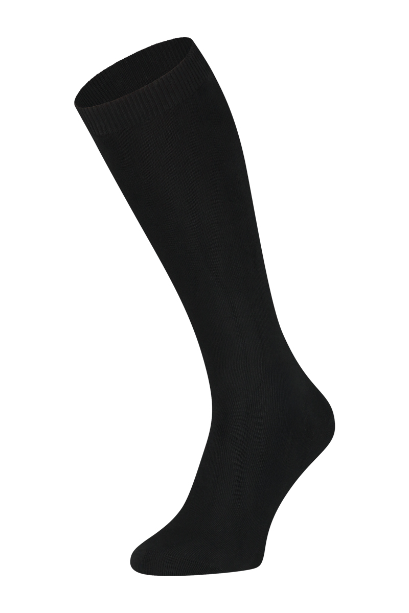 Kniekousen van katoen - 2 paar-5200-black