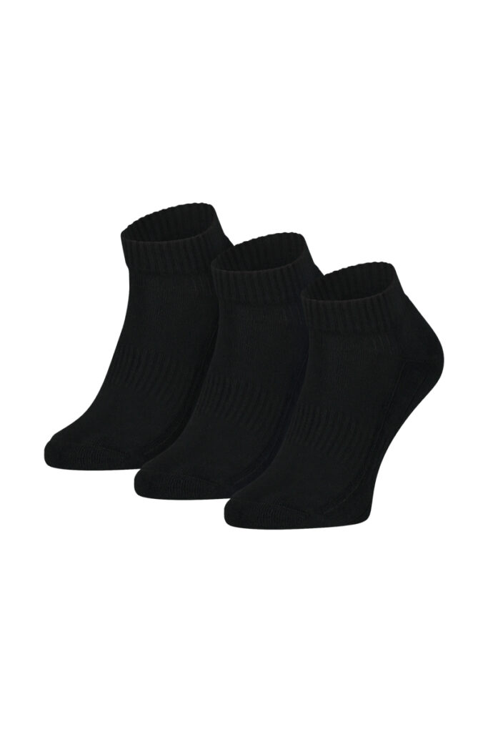 Korte sportsokken van katoen-zwart-bq100