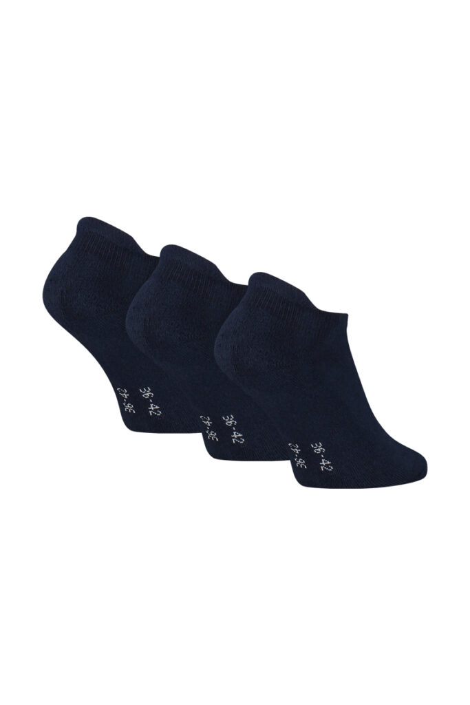 Sneaker-Socken aus Baumwolle mit Frotteesohle – 3 Paar – Bild 5