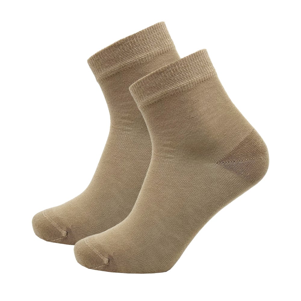 Sokken-Online-10cel-quarter-sokken-beige-2-paar